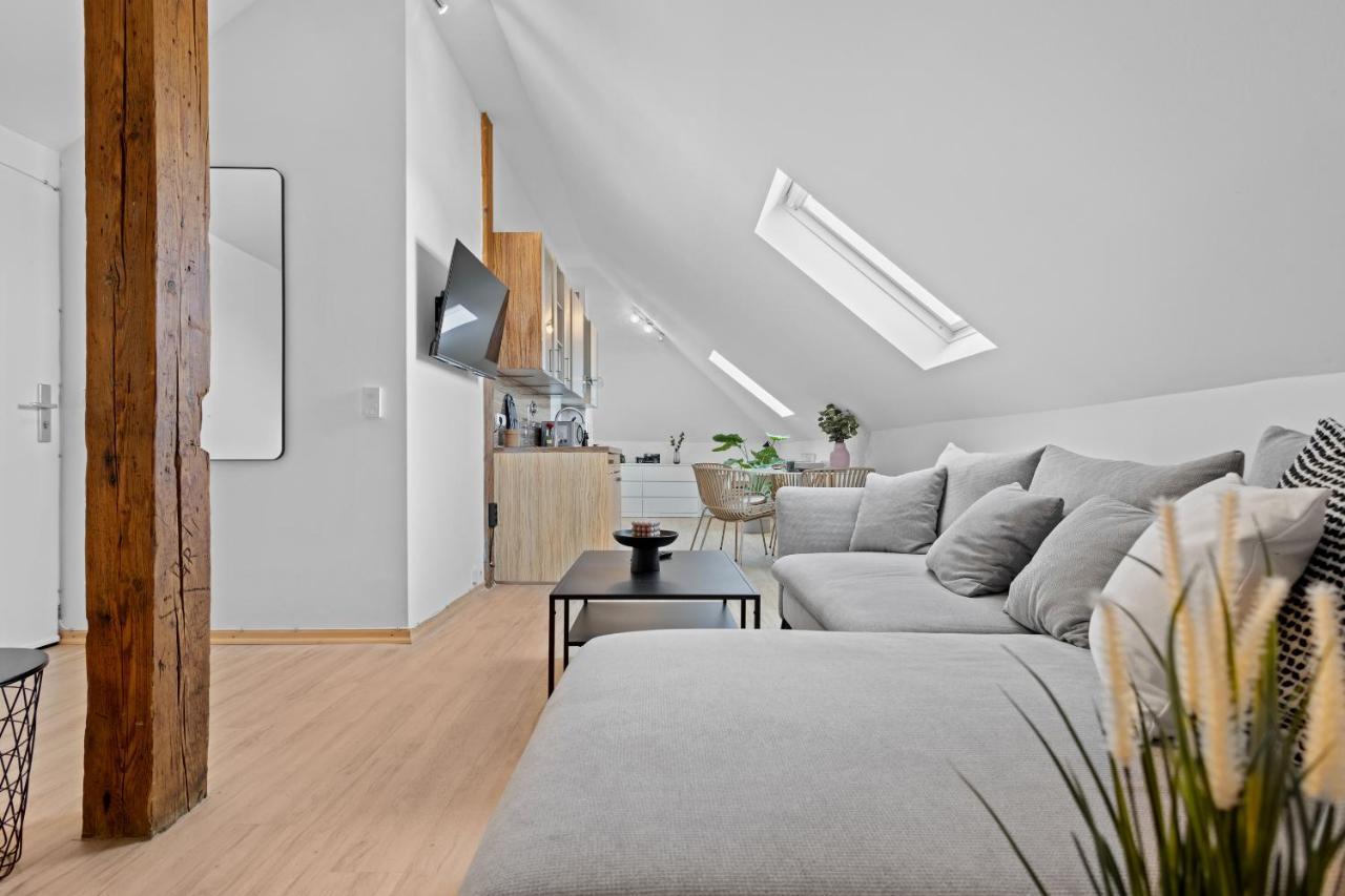 Stilvolle Wohnung: Private Dachterrasse - Zentral Augsburg Dış mekan fotoğraf