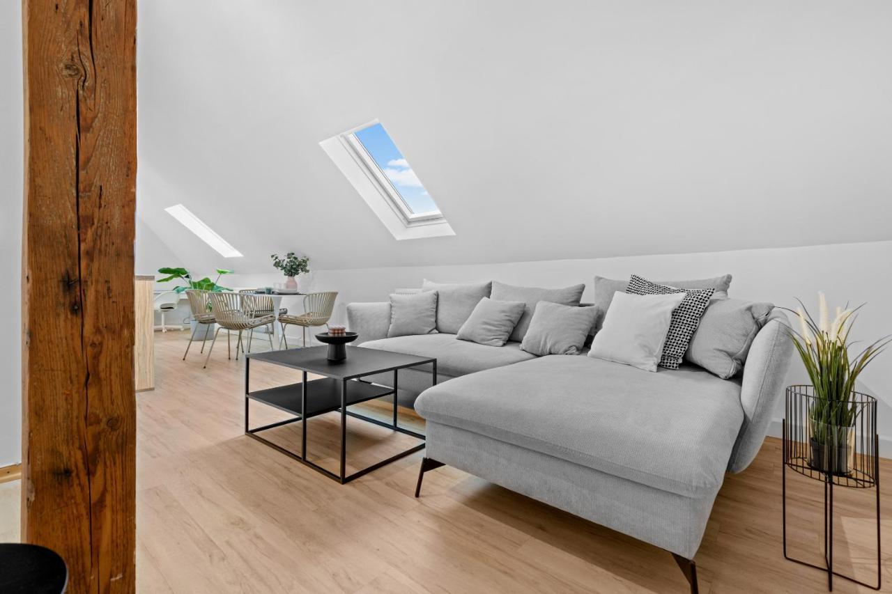 Stilvolle Wohnung: Private Dachterrasse - Zentral Augsburg Dış mekan fotoğraf