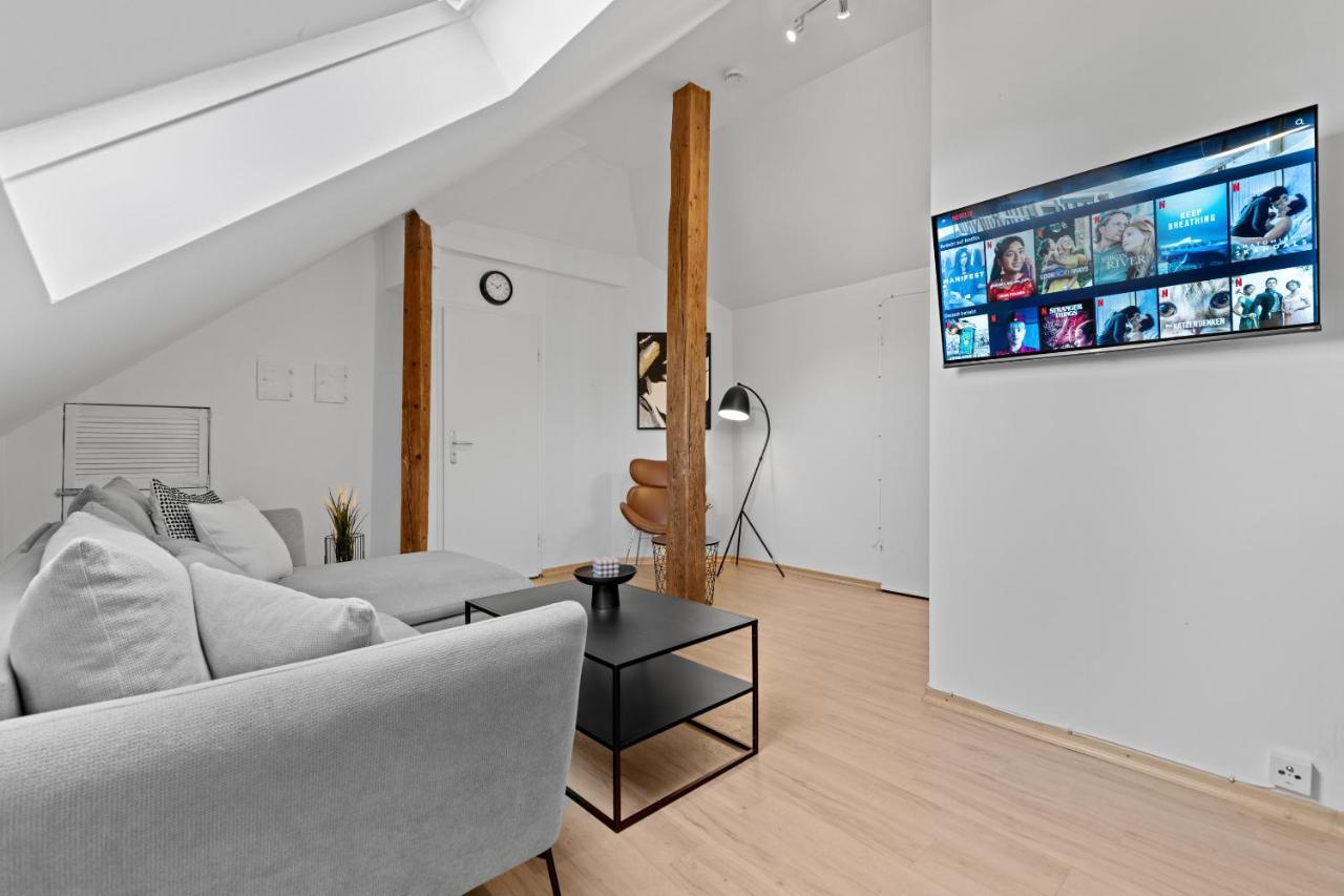 Stilvolle Wohnung: Private Dachterrasse - Zentral Augsburg Dış mekan fotoğraf